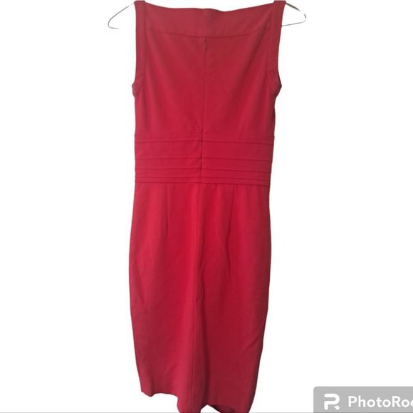 Diane Von Furstenberg Kimmie  Midi Dress in Cherry Red 🍒 - Picture 4 of 16